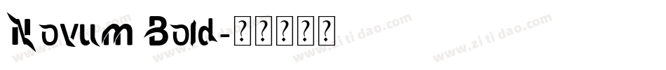 Novum Bold字体转换
